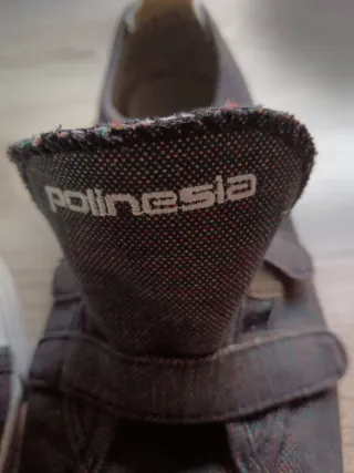 Bambas Polinesia jaspeado oscuro y multicolor