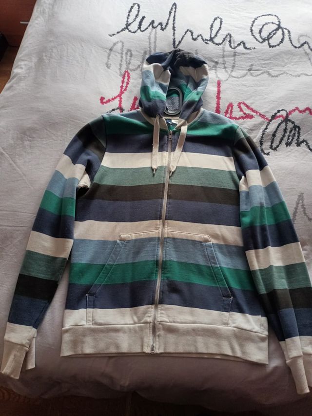 Sudadera con capucha y cremallera Unisex Talla S