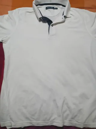 Polo Massimo Dutti Blanco