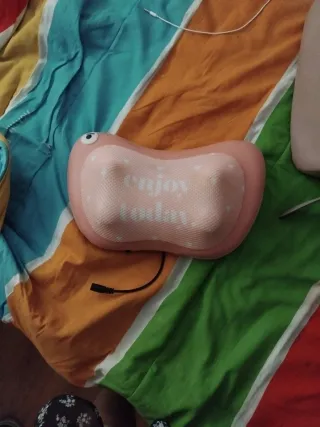 Máquina de masaje cervical rosa