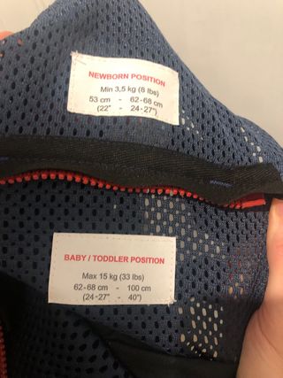 Mochila porta bebé BabyBjörn azul