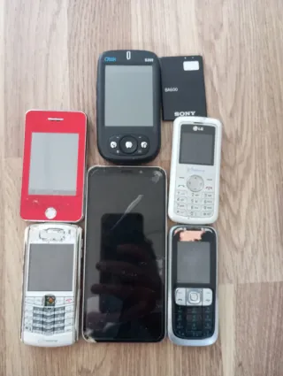 Lote de 6 móviles LG, Otek, Sony