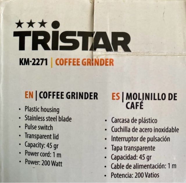 Molinillo Eléctrico Tristar