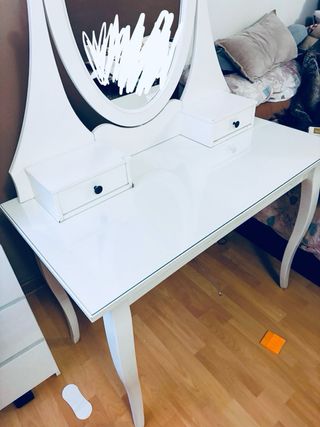 Tocador HEMNES blanco 100x50 cm