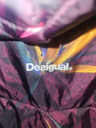 Chaqueta Desigual Talla XL Estampado Tropical