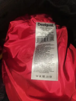 Chaqueta Desigual Talla XL Estampado Tropical