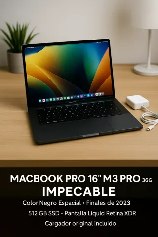 MacBook Pro 16” M3 Pro 36GB RAM 512GB