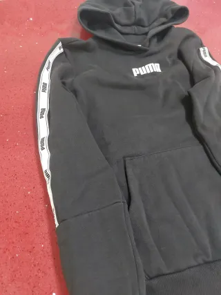 Sudadera Puma Negra con Logo
