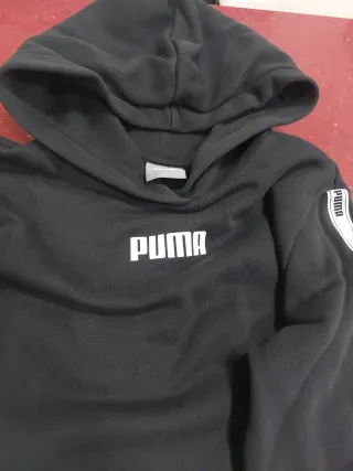 Sudadera Puma Negra con Logo