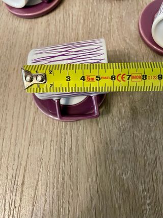 Set 4 Tazzine Caffè Porcellana Viola