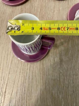 Set 4 Tazzine Caffè Porcellana Viola