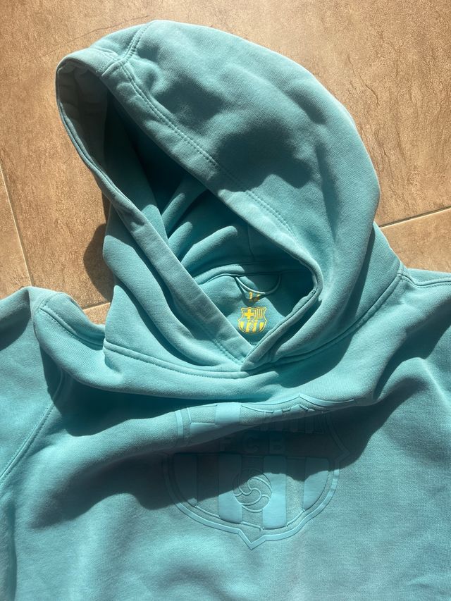 Sudadera Barça Talla 12 Azul Claro