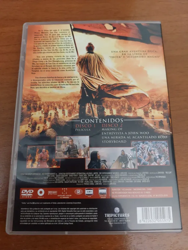 DVD Acantilado Rojo - John Woo