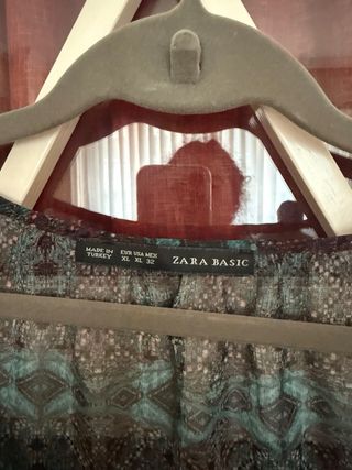 Blusa Zara Transparente Talla XL