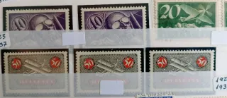 Lote de sellos de aviación 40, 50 y 20