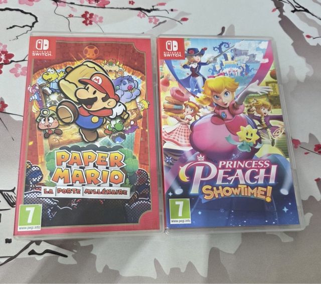 Paper Mario y Princess Peach juegos switch