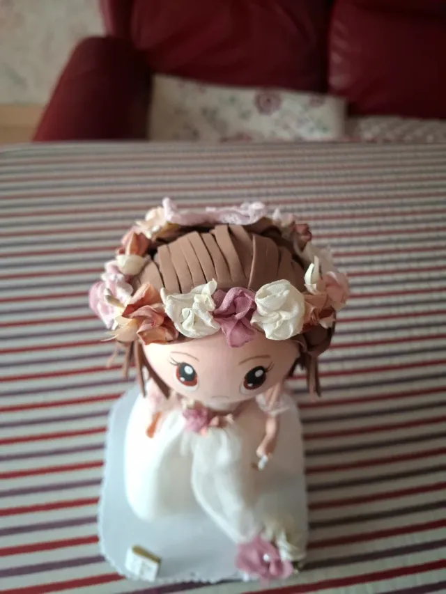 Muñeca Fofucha Comunión Hecha a Mano