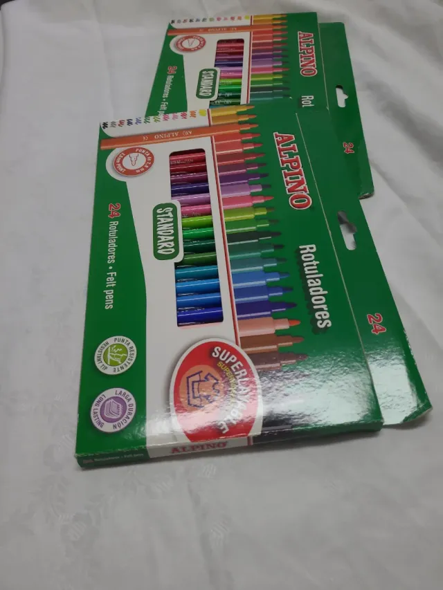 Lote Lápices Alpino y Gomas Milan