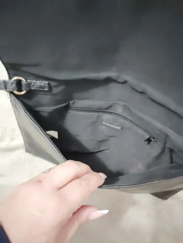 Bolso de mano efecto piel cocodrilo