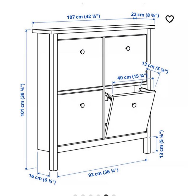 Mueble Zapatero Hemmes Ikea Blanco