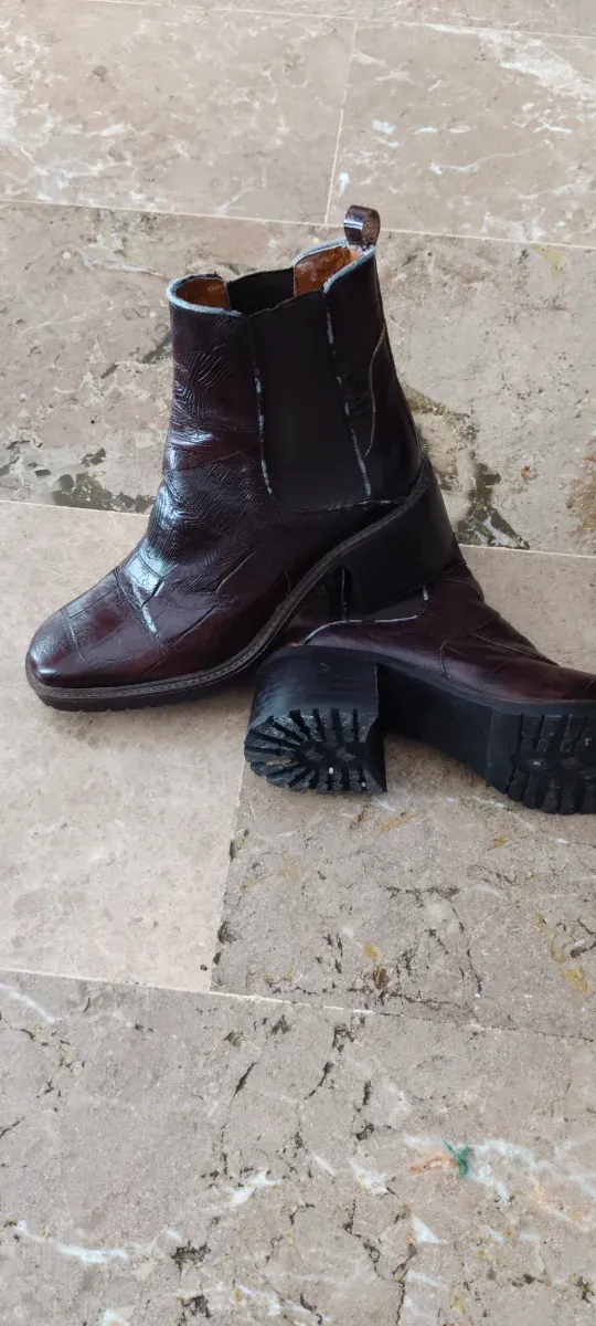 Botas Zara Marrones Tacon