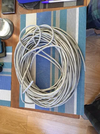 Cable Red Cat5 S/FTP 4 Pares 24AWG Gris 30 metros