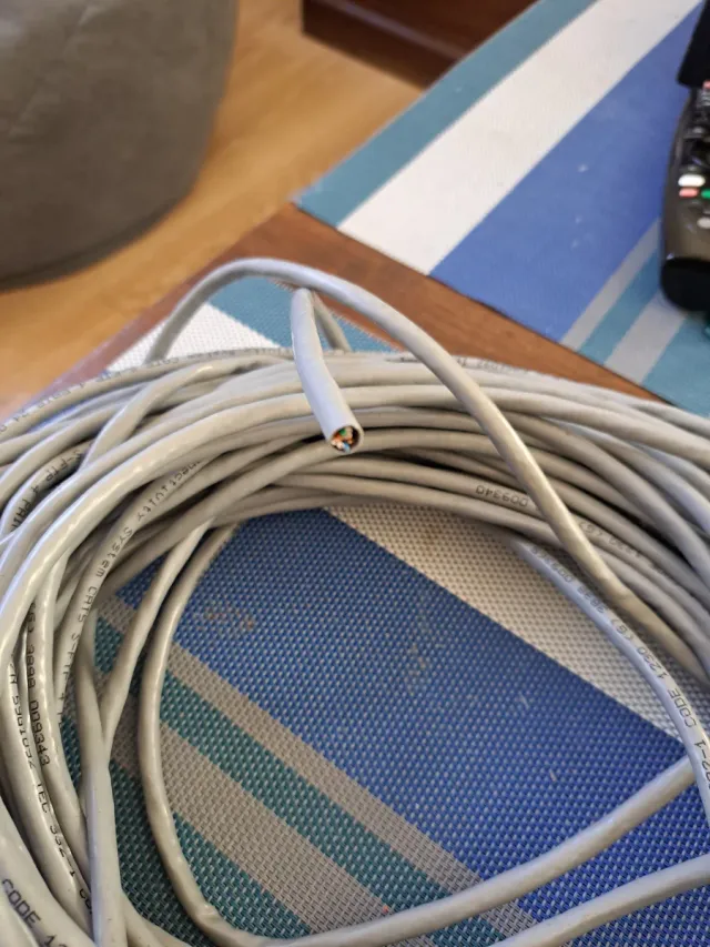 Cavo di rete Cat5 S/FTP 4 coppie 24AWG grigio 30 metri