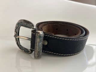 pack 2 Cinturones piel Talla XS Marrón y Negro