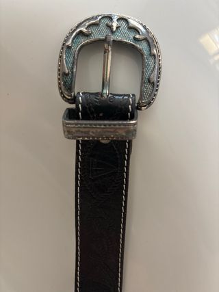 pack 2 Cinturones piel Talla XS Marrón y Negro