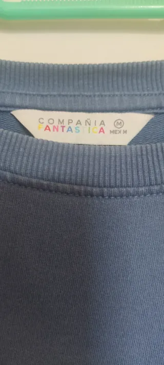 Sudadera Compañía Fantástica Azul Pez,  talla M