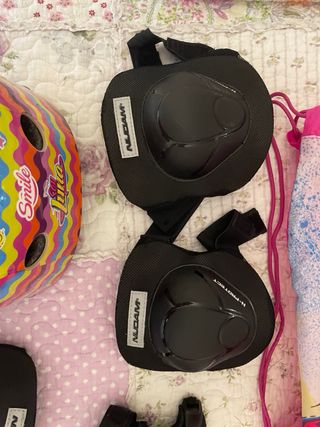 Casco y protecciones patines infantil