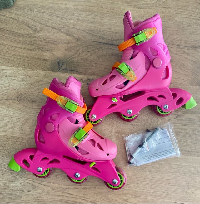 Patines Rosas Multitalla 2-3 Ruedas