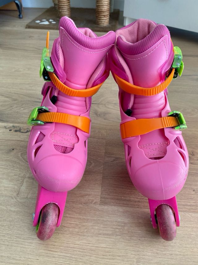 Patines Rosas Multitalla 2-3 Ruedas