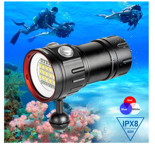 Linterna Buceo LetonPower B15 8000 Lumens