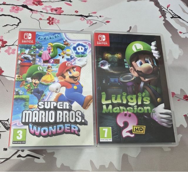 Super Mario Bros Wonder y Luigi's Mansión 2