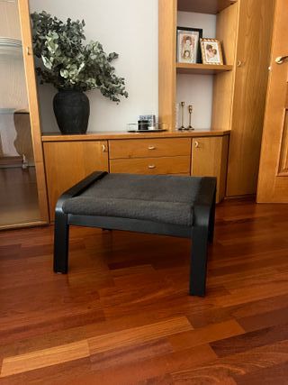 Reposapiés Ikea POÄNG gris antracita