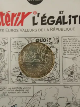 Monedas Astérix: Libertad, Igualdad