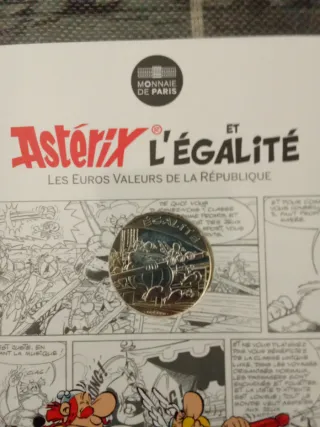 Monedas Astérix: Libertad, Igualdad