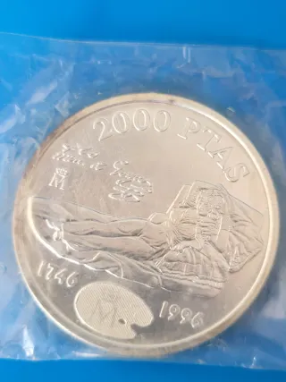 Moneda Conmemorativa 2000 Pesetas .1995 1996