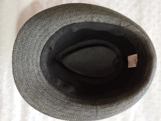 Sombrero Trilby Paja negro