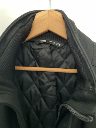 Gabardina Zara Negra Talla M