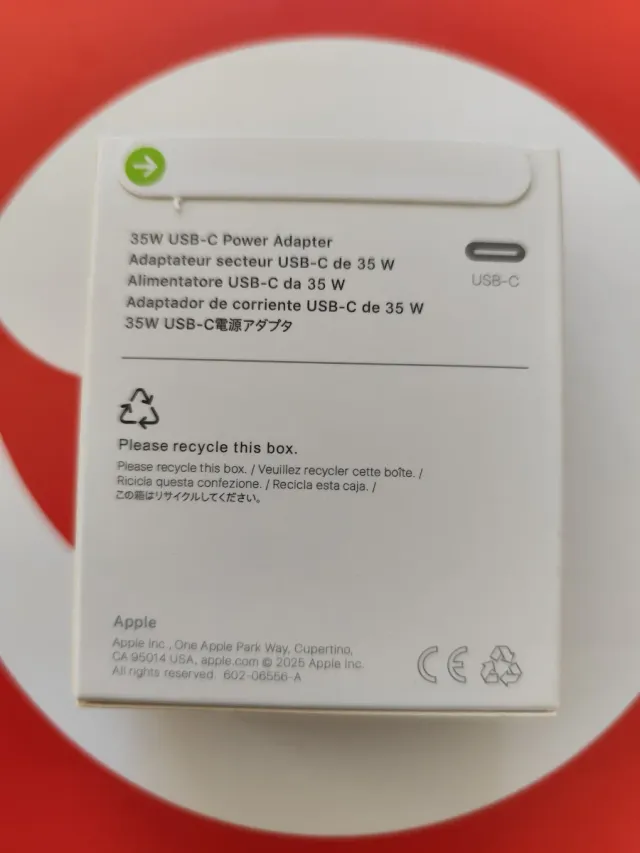 Adaptador de corriente USB-C 35W Apple