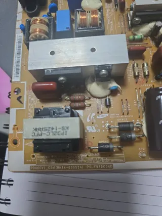 Placa  base electrónica TV fuente de alimentación