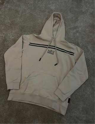 Felpa beige Gaëlle con cappuccio