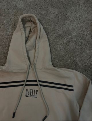 Felpa beige Gaëlle con cappuccio