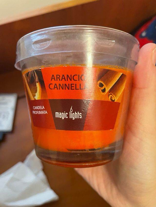 Set Candele Profumate Arancio Rosa e Bianca