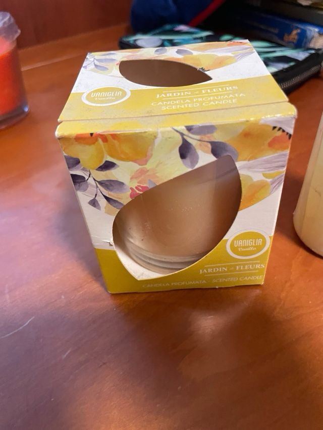 Set Candele Profumate Arancio Rosa e Bianca