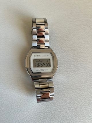 Reloj Casio Vintage Plata Blanco