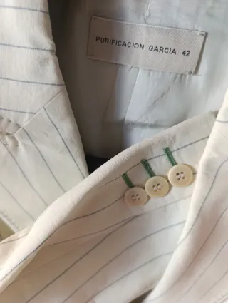 Chaqueta Purificación García Raya Azul Talla 42