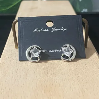 Pendientes Luna Estrella Cuarzo Blanco